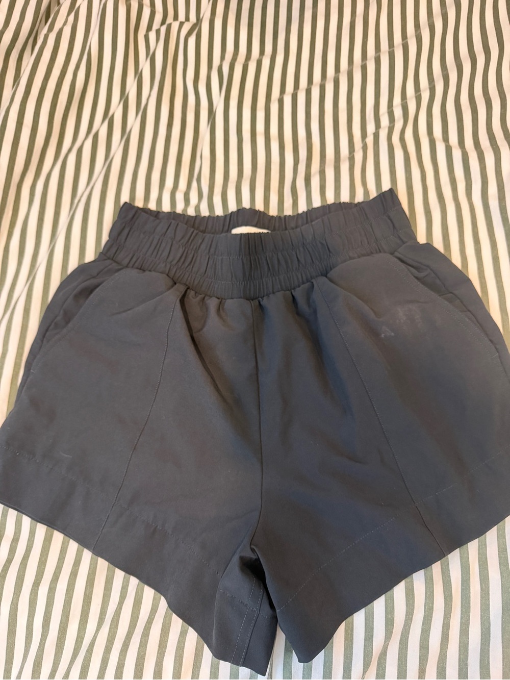 Abercrombie black sport shorts Women's Elastic Waist Black Shorts